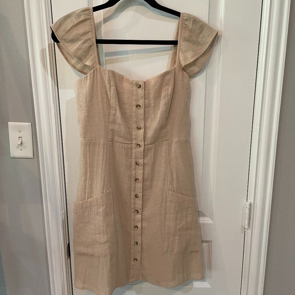 Size M Show Me Your Mumu Linen Dress